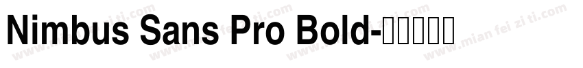 Nimbus Sans Pro Bold字体转换